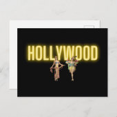 Neon Hollywood en  Beauties Briefkaart (Voorkant / Achterkant)