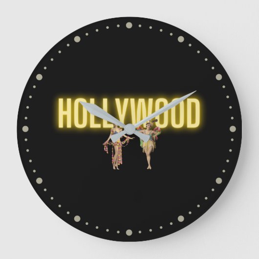 Neon Hollywood en Beauties Grote Klok (Voorkant)