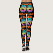 Neon Horizon Sundown Leggings (Dos)