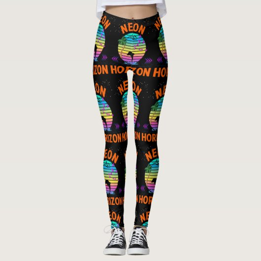 Neon Horizon Sundown-Leggings Leggings (Voorkant)