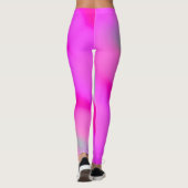 Neon Hot Pink Bubblegum Jade Green Leggings (Achterkant)