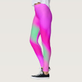 Neon Hot Pink Bubblegum Jade Green Leggings (Links)