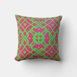 Neon Hot Pink/Neon Green Coussin