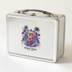 Neon Howl Retro K9 Unit Hond Zonnebril Palmboom_1