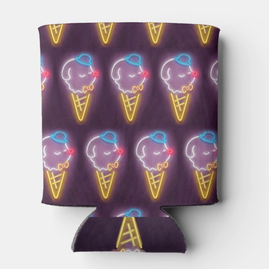 Neon Ice Cream Dog Blikjeskoeler (Achterkant)