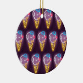 Neon Ice Cream Dog Keramisch Ornament (Rechts)