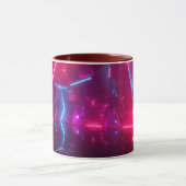 Neon Imaginaire géométrique Mug (Centre)