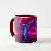Neon Imaginaire géométrique Mug (Devant gauche)