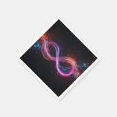 Neon Infinity Symbool in beweging Servet (Hoek)