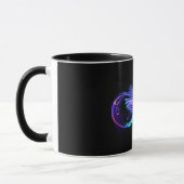 Neon Infinity Symbool met gloeiende Hummingbird Mok (Links)