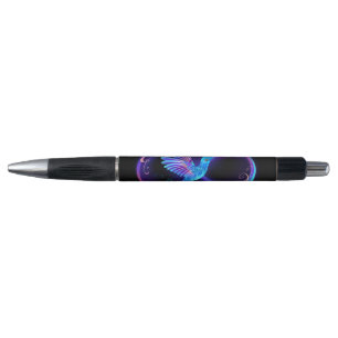 Neon Infinity Symbool met gloeiende Hummingbird Pen