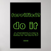 Neon Inspirerend Motivation Quote Text Poster (Voorkant)