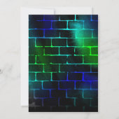 Neon invitation anniversaire Boy 5e anniversaire (Dos)