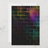 Neon invitation anniversaire pour la fille 18e ann (Dos)