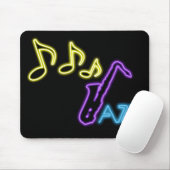 Neon Jazz Bar Sign Muismat (Met muis)