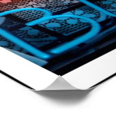 neon jazz blues poster (Hoek)