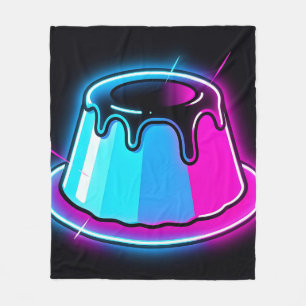 Neon Jelly Glow Dessert Kunst Fleece Deken