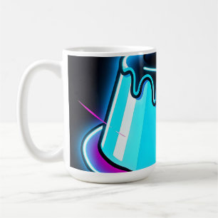 Neon Jelly Glow Dessert Kunst Koffiemok