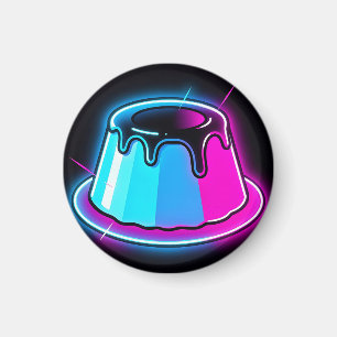 Neon Jelly Glow Dessert Kunst Magneet