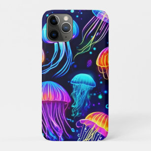 Neon Jellyfish Dreams iPhone 11 Pro Hoesje