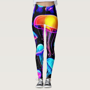 Neon Jellyfish Leggings