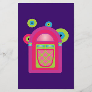 Neon Jukebox Briefpapier