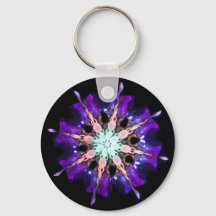 Neon Kaleido-Twist Burst in Paars en Roze