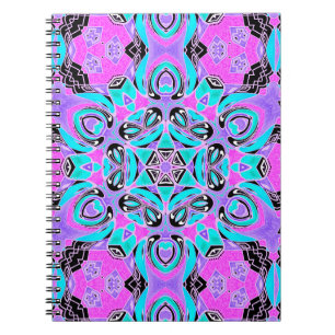 Neon kaleidoscoop , mandala notitieboek