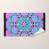 Neon kaleidoscope, mandala (Serviette à main)