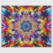 Neon Kaleidoscrope Abstract Cadeaupapier (Vlak)