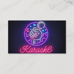 Neon Karaoke Bar Carte de visite