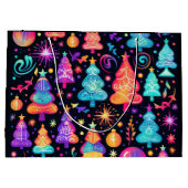 Neon Kerstmis Groot Cadeauzakje (Achterkant)