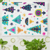 Neon Kerstmis Theedoek (Gevouwen)