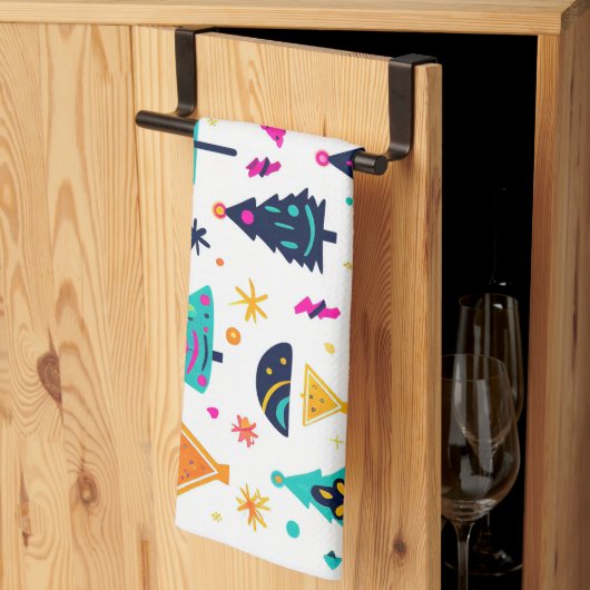 Neon Kerstmis Theedoek (Derde Gevouwen)