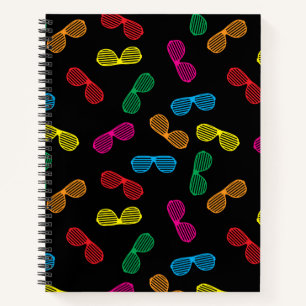 Neon Klassieke Zonnebril Patroon Notitieboek