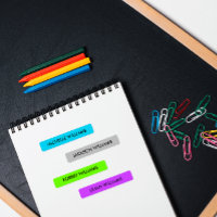 NEON KLEUR BLAUW ZILVERGROEN PAARSE KINDER NAAM