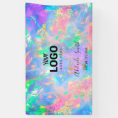 Neon kleuren edelsteen spandoek (Verticaal)