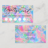 Neon Kleuren Opal Loyalty Card Visitekaartje (Voorkant / Achterkant)