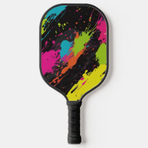 Neon Kleuren Retro Paint Splatter