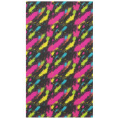 Neon Kleuren Retro Paint Splatter Tafelkleed (Voorkant)