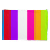 Neon kleurrijke strepen | kussensloop (Achterkant-Links)