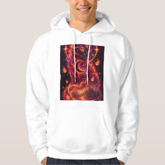 Neon Kosmische Kat Tussen Werelden Kunst Hoodie