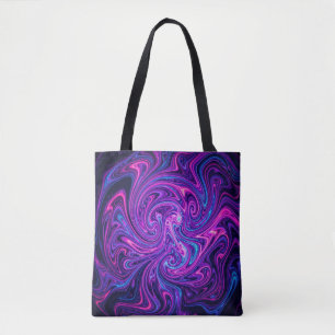 Neon Kosmische Wervelende Kunst Draagtas
