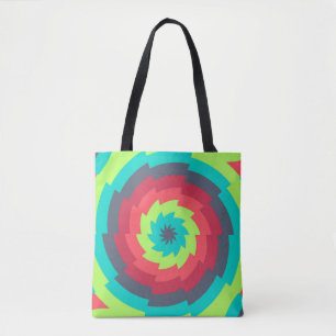 neon kosmische werveling draagtas