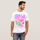 Neon kroon en hart t-shirt (Voorkant volledig)
