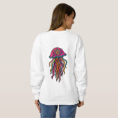 Neon kwal trippy dames sweatshirt (Achterkant volledig)