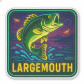 Neon Largemouth Sticker (Voorkant)