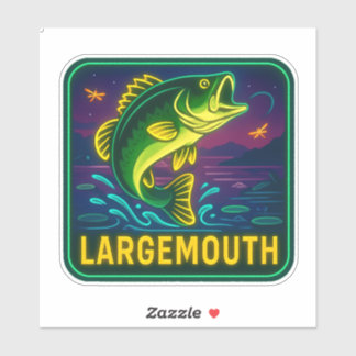 Neon Largemouth Sticker