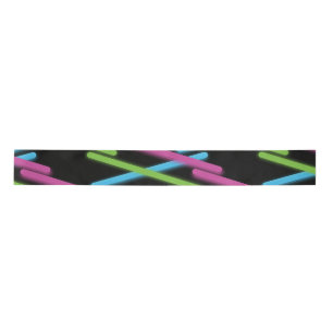 Neon Laser Grofgrijn Lint