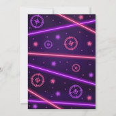 Neon Laser Label Paarse Kaart (Achterkant)